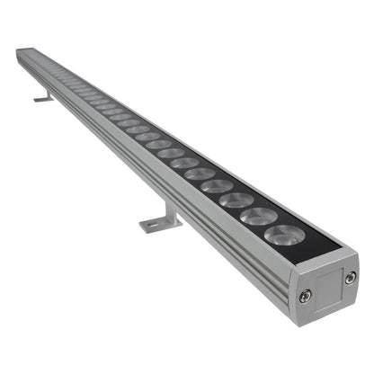 WASHERPANDA 999-0273 LED Wall Washer Light Bar 36W 4140lm 15° DC 24V Waterproof IP67 Natural White 4500K Dimmable - Bridgelux SMD Chip - Charcoal Grey - L100 x W4 x H3