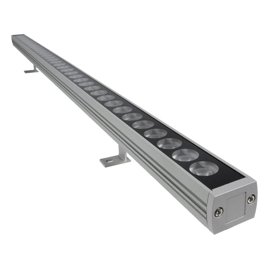 WASHERPANDA 999-0273 Μπάρα Φωτισμού Wall Washer LED 36W 4140lm 15° DC 24V Αδιάβροχο IP67 Φυσικό Λευκό 4500K Dimmable - Bridgelux SMD Chip - Γκρι Ανθρακί - Μ100 x Π4 x Υ3