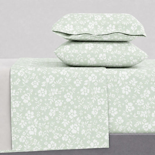 Σεντόνια King Size Σετ 2 x 2.60x2.80εκ + 2 x 52x72εκ Emily Olive