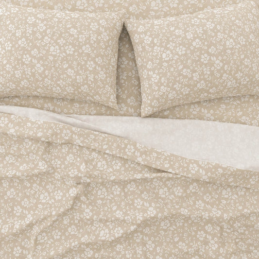 Σεντόνια King Size Σετ 2 x 2.60x2.80εκ + 2 x 52x72εκ Emily Beige