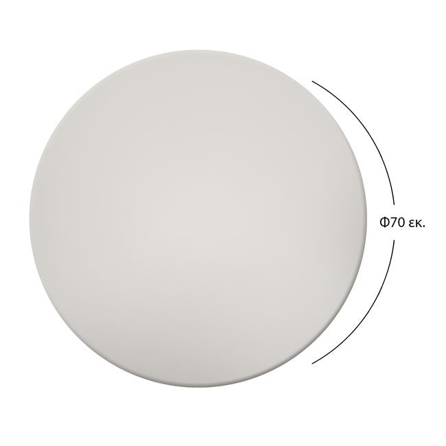 TABLETOP 101 WERZALIT WHITE COLOR Ø70x2.5