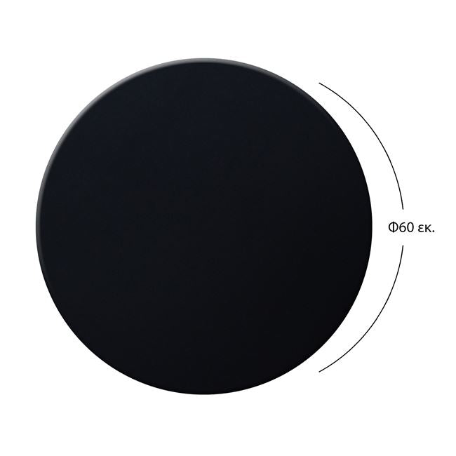 TABLE TOP 190 WERZALIT IN BLACK COLOUR Ø60x2.5