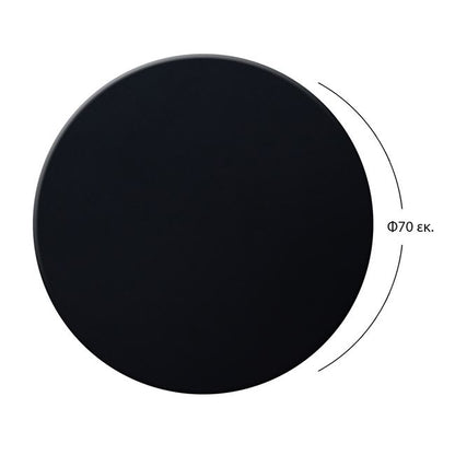 TABLE TOP 190 WERZALIT IN BLACK COLOUR Ø70x2.5
