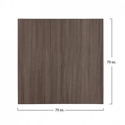 TABLETOP FROM MDF GREY BLACK 70x70cm