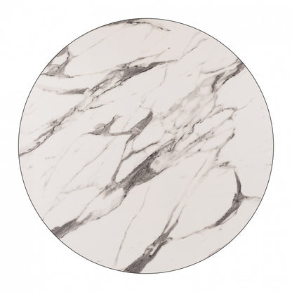 ΕΠΙΦΑΝΕΙΑ ΤΡΑΠΕΖΙΟΥ HPL MARBLE WHITE GREY Φ60εκ