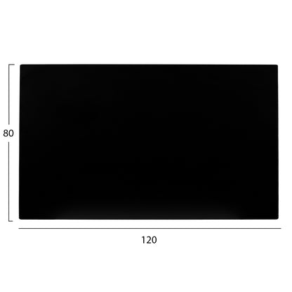 ΕΠΙΦΑΝΕΙΑ ΤΡΑΠΕΖΙΟΥ HPL ΟΡΘΟΓΩΝΙΑ ΜΑΥΡΗ 120x80εκ