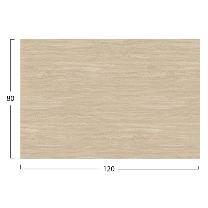 HPL RECTANGULAR TABLETOP TRAVERTINE 120x80cm