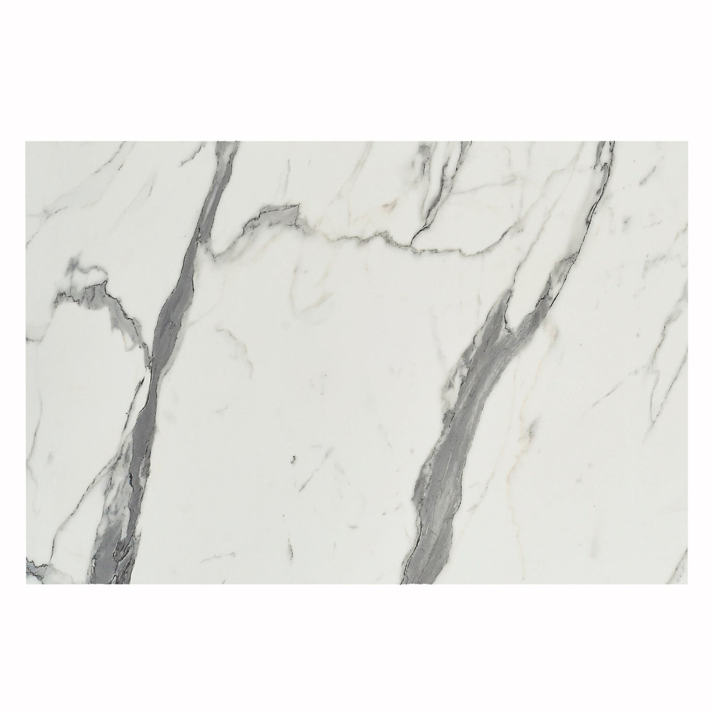 HPL TABLE TOP RECTANGULAR WHITE MARBLE 120x80cm