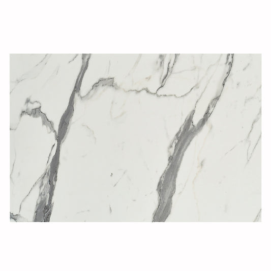 HPL TABLE TOP RECTANGULAR WHITE MARBLE 120x80cm