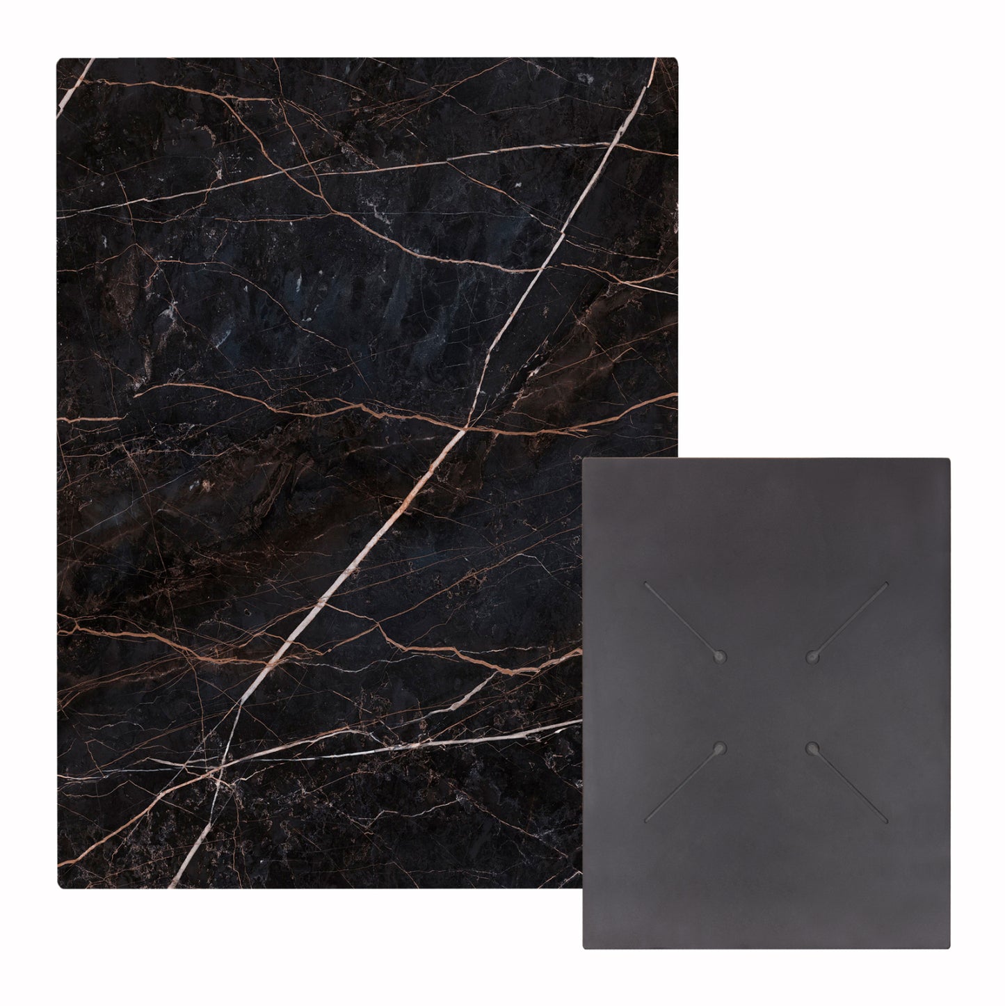 ΕΠΙΦΑΝΕΙΑ ΤΡΑΠΕΖΙΟΥ HPL ΟΡΘΟΓΩΝΙΑ BLACK MARBLE 60x80εκ