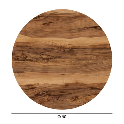 TABLE TOP HPL ROUND INDIAN SHESHAM Ø60cm