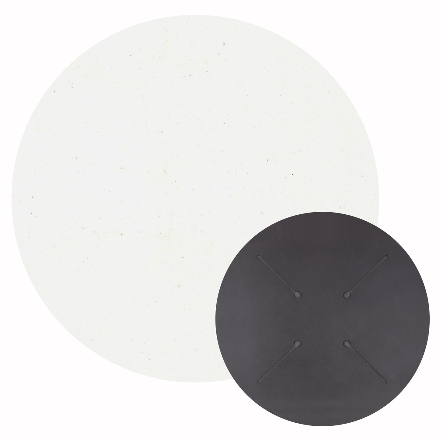 HPL TABLETOP ROUND WHITE Ø60cm