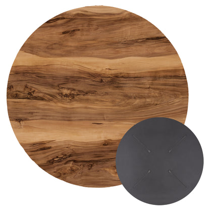 TABLE TOP HPL ROUND INDIAN SHESHAM Ø60cm