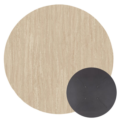 ROUND HPL TABLE TOP TRAVERTINE COLOUR Ø70cm