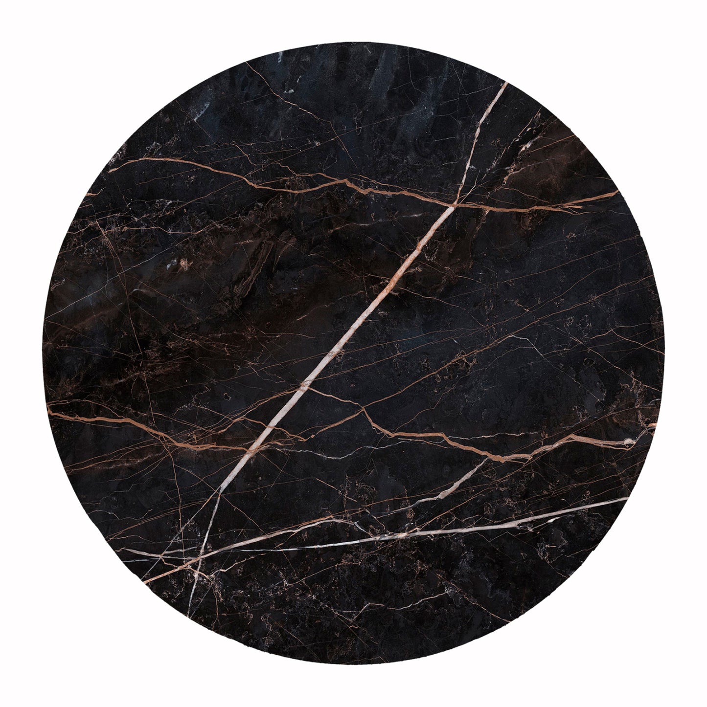 ΕΠΙΦΑΝΕΙΑ ΤΡΑΠΕΖΙΟΥ HPL ΣΤΡΟΓΓΥΛΗ BLACK MARBLE Φ120εκ