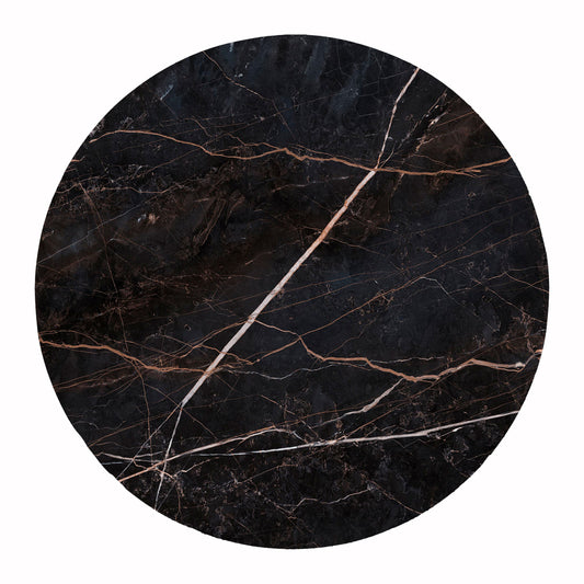 HPL TABLETOP ROUND BLACK MARBLE Φ120cm