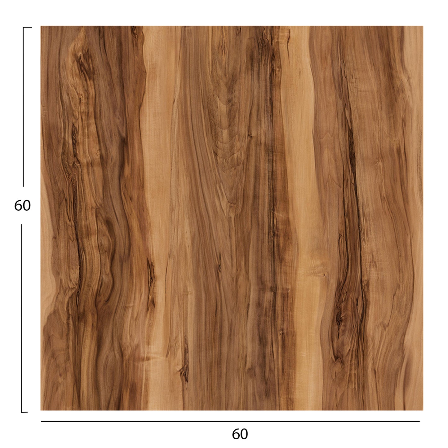 ΕΠΙΦΑΝΕΙΑ ΤΡΑΠΕΖΙΟΥ HPL ΤΕΤΡΑΓΩΝΗ INDIAN SHEESHAM 60x60εκ