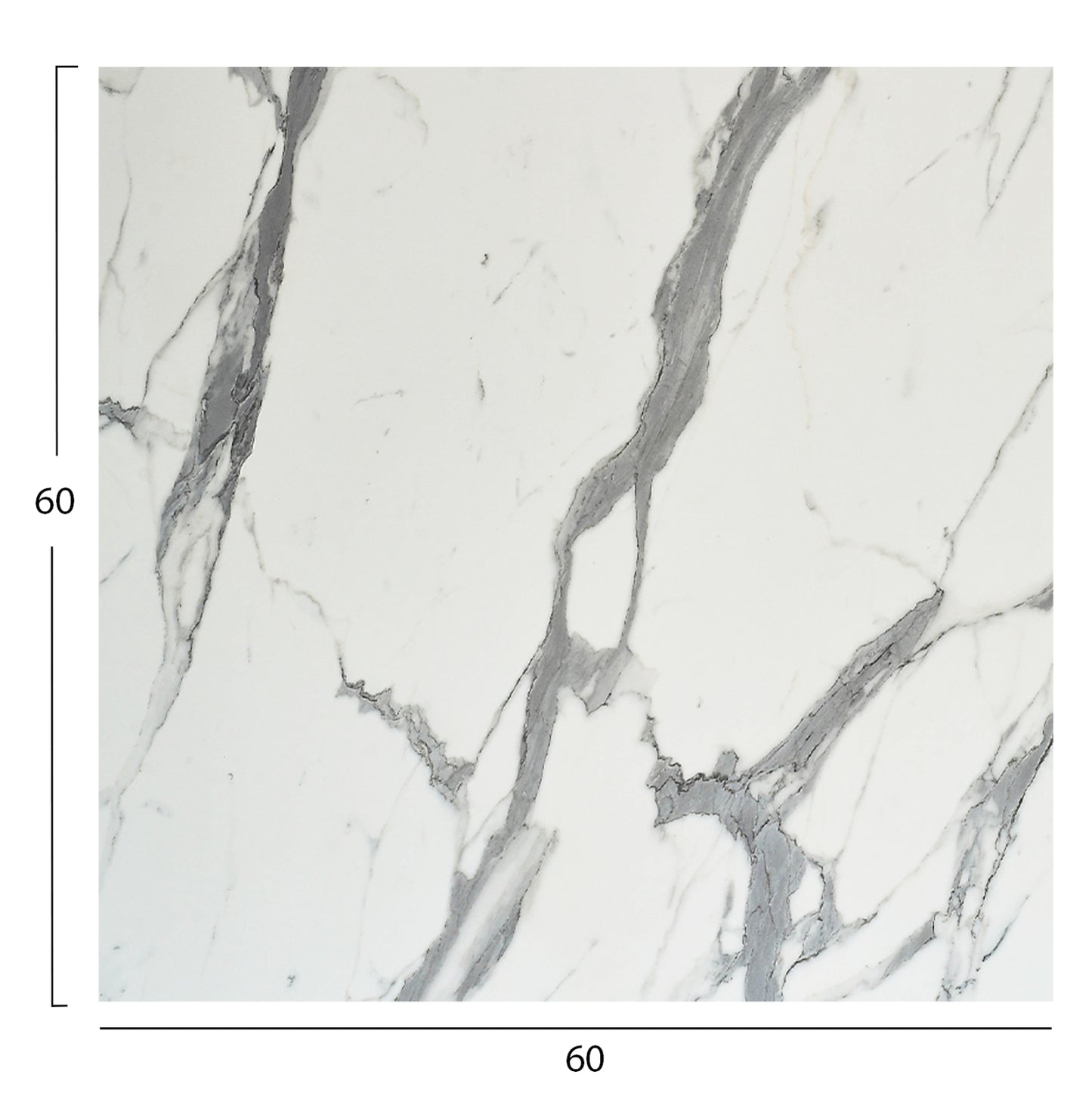 ΕΠΙΦΑΝΕΙΑ ΤΡΑΠΕΖΙΟΥ HPL ΤΕΤΡΑΓΩΝΗ WHITE MARBLE 60x60εκ