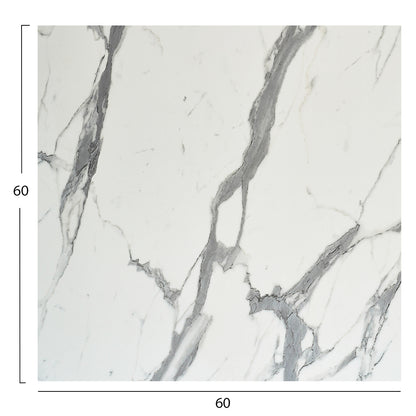 ΕΠΙΦΑΝΕΙΑ ΤΡΑΠΕΖΙΟΥ HPL ΤΕΤΡΑΓΩΝΗ WHITE MARBLE 60x60εκ