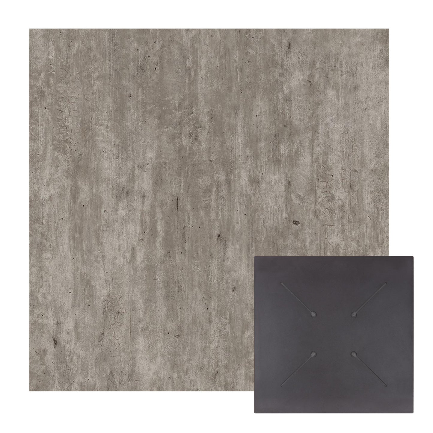 ΕΠΙΦΑΝΕΙΑ ΤΡΑΠΕΖΙΟΥ HPL ΤΕΤΡΑΓΩΝΗ CONCRETE 80x80εκ