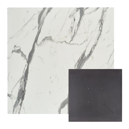 ΕΠΙΦΑΝΕΙΑ ΤΡΑΠΕΖΙΟΥ HPL ΤΕΤΡΑΓΩΝΗ WHITE MARBLE 60x60εκ