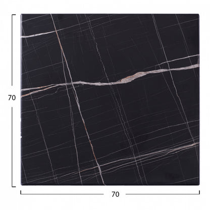 WERZALIT TABLETOP BLACK MARBLE 70x70x3.5
