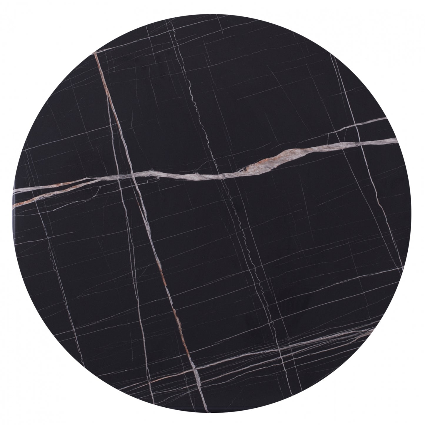 WERZALIT TABLETOP BLACK MARBLE 741 Ø70x2.5