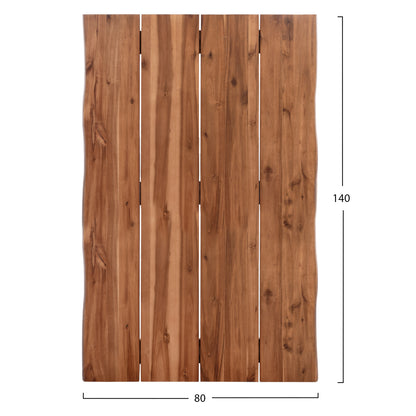RECTANGULAR ACACIA SOLID WOOD TABLETOP 140x80x3.5