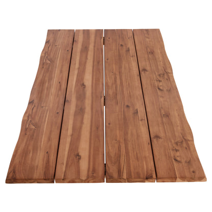 RECTANGULAR TABLETOP MADE OF SOLID ACACIA WOOD 160x80x3.5