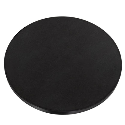 SINTERED STONE TABLE TOP WITH BLACK ALU FRAME D70cm
