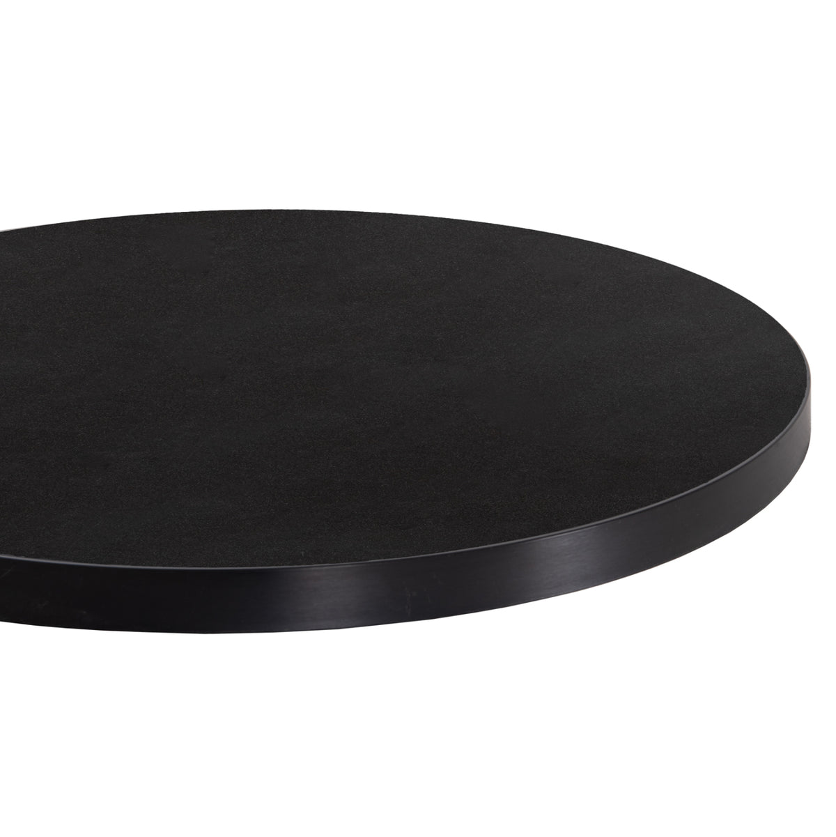 SINTERED STONE TABLETOP WITH BLACK ALU FRAME Ø60cm