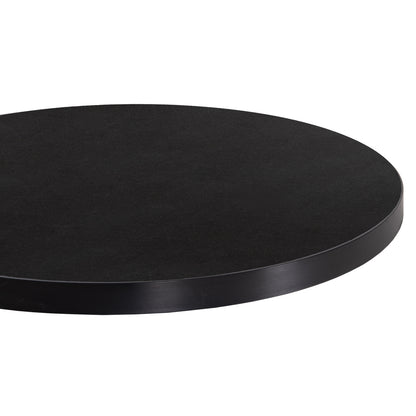 SINTERED STONE TABLETOP WITH BLACK ALU FRAME Ø60cm