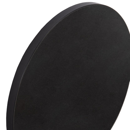 SINTERED STONE TABLE TOP WITH BLACK ALU FRAME D70cm