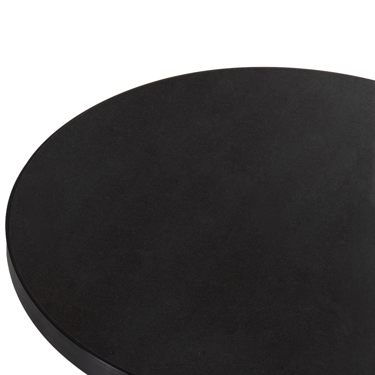 SINTERED STONE TABLETOP WITH BLACK ALU FRAME Ø60cm