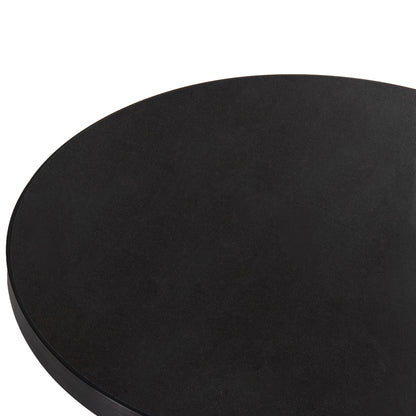SINTERED STONE TABLETOP WITH BLACK ALU FRAME Ø60cm