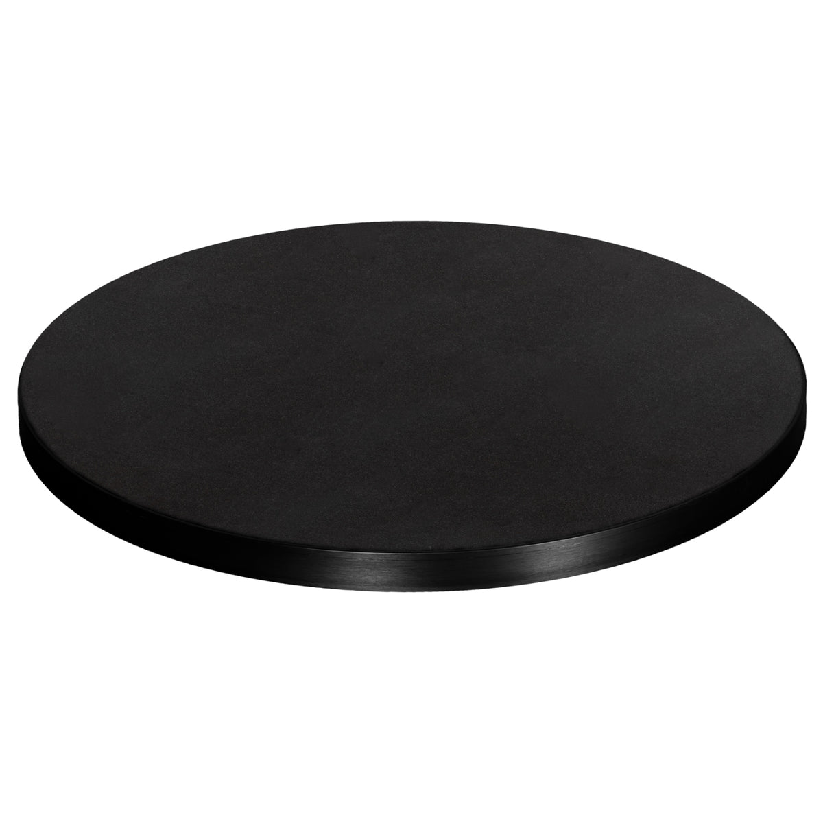 SINTERED STONE TABLETOP WITH BLACK ALU FRAME Ø60cm