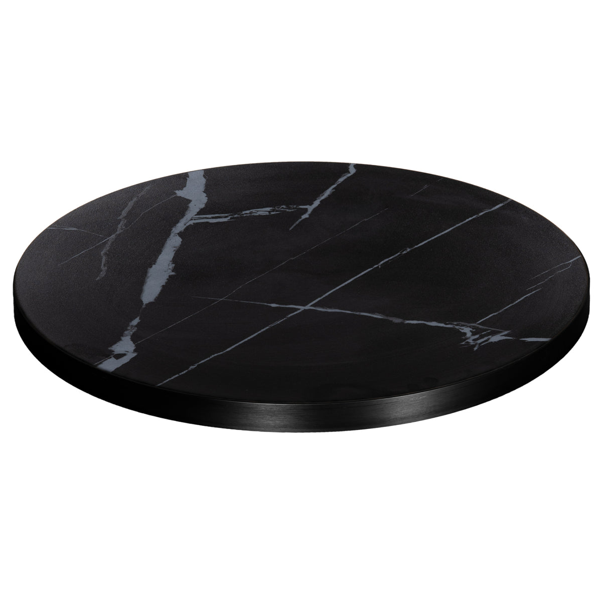 SINTERED STONE TABLE TOP WITH BLACK ALU FRAME D60cm