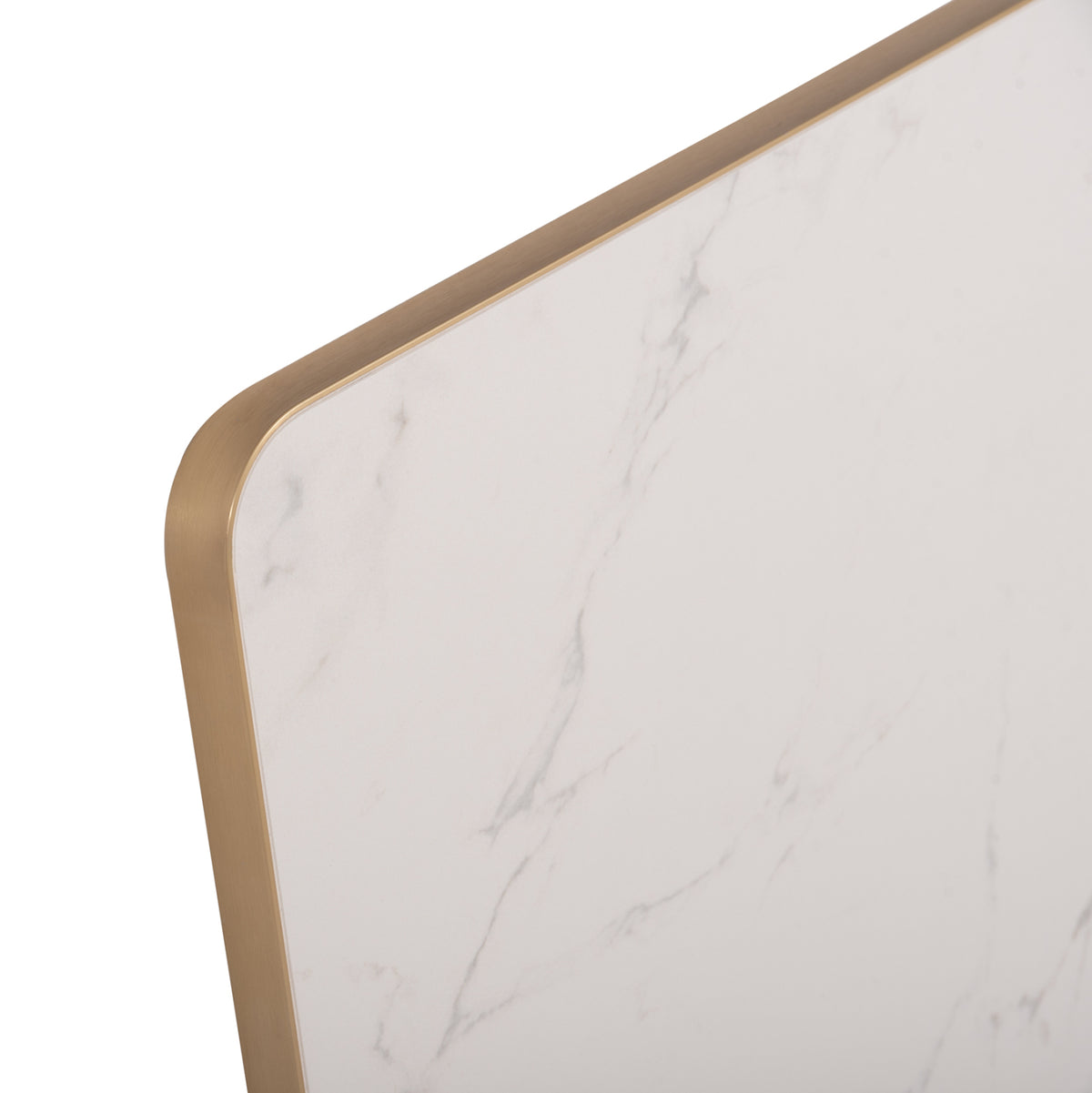 SINTERED STONE TABLE TOP RECTANGULAR GOLD ALU FRAME 120x80cm