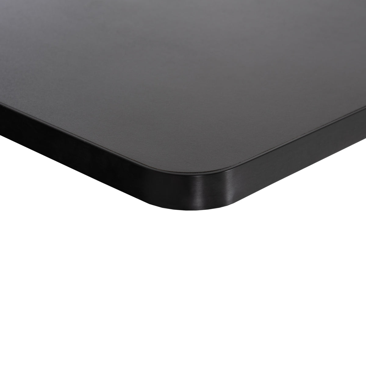 RECTANGULAR SINTERED STONE TABLE TOP, BLACK ALU FRAME, 120x80cm