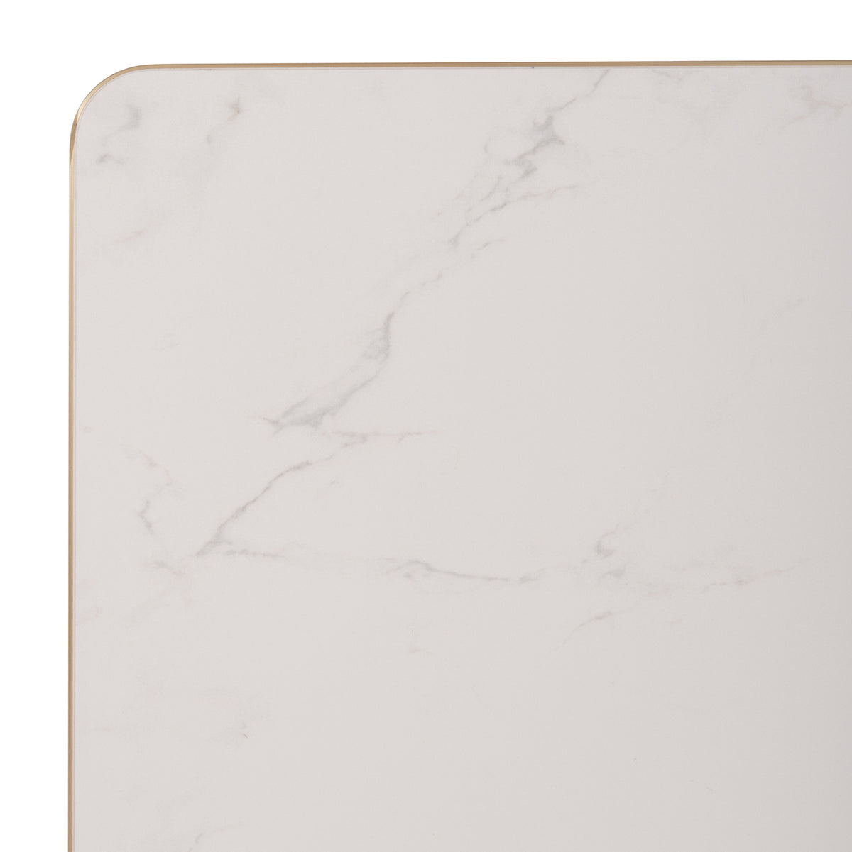 SINTERED STONE TABLE TOP RECTANGULAR GOLD ALU FRAME 120x80cm