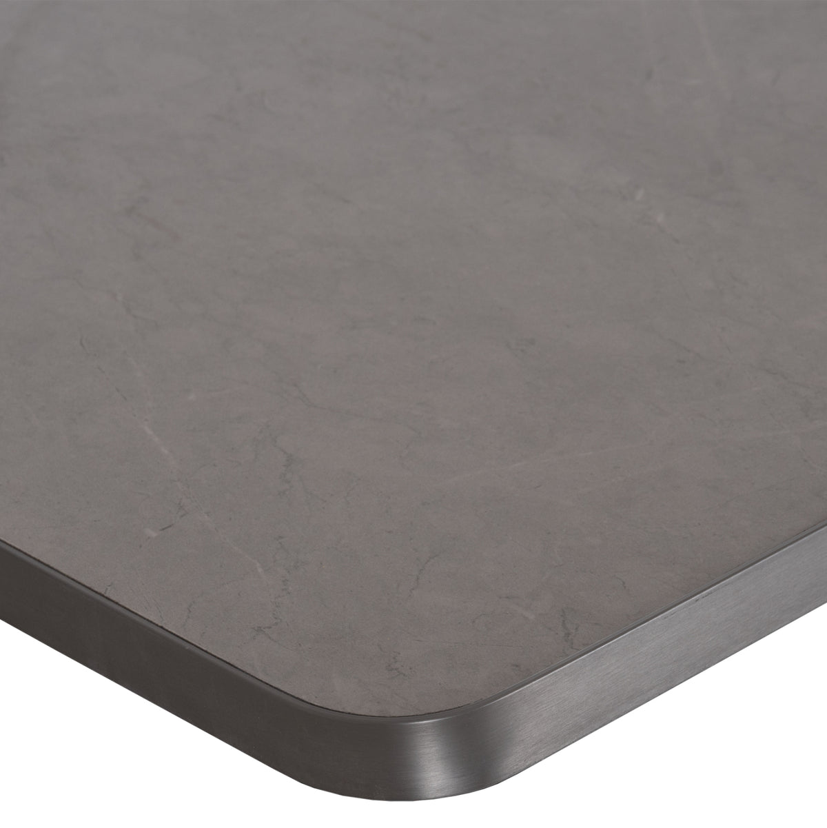 SINTERED STONE TABLE TOP RECTANGULAR ALU FRAME GREY 120x80cm