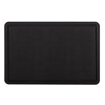 SINTERED STONE TABLETOP RECTANGULAR BLACK ALU FRAME 120x80cm