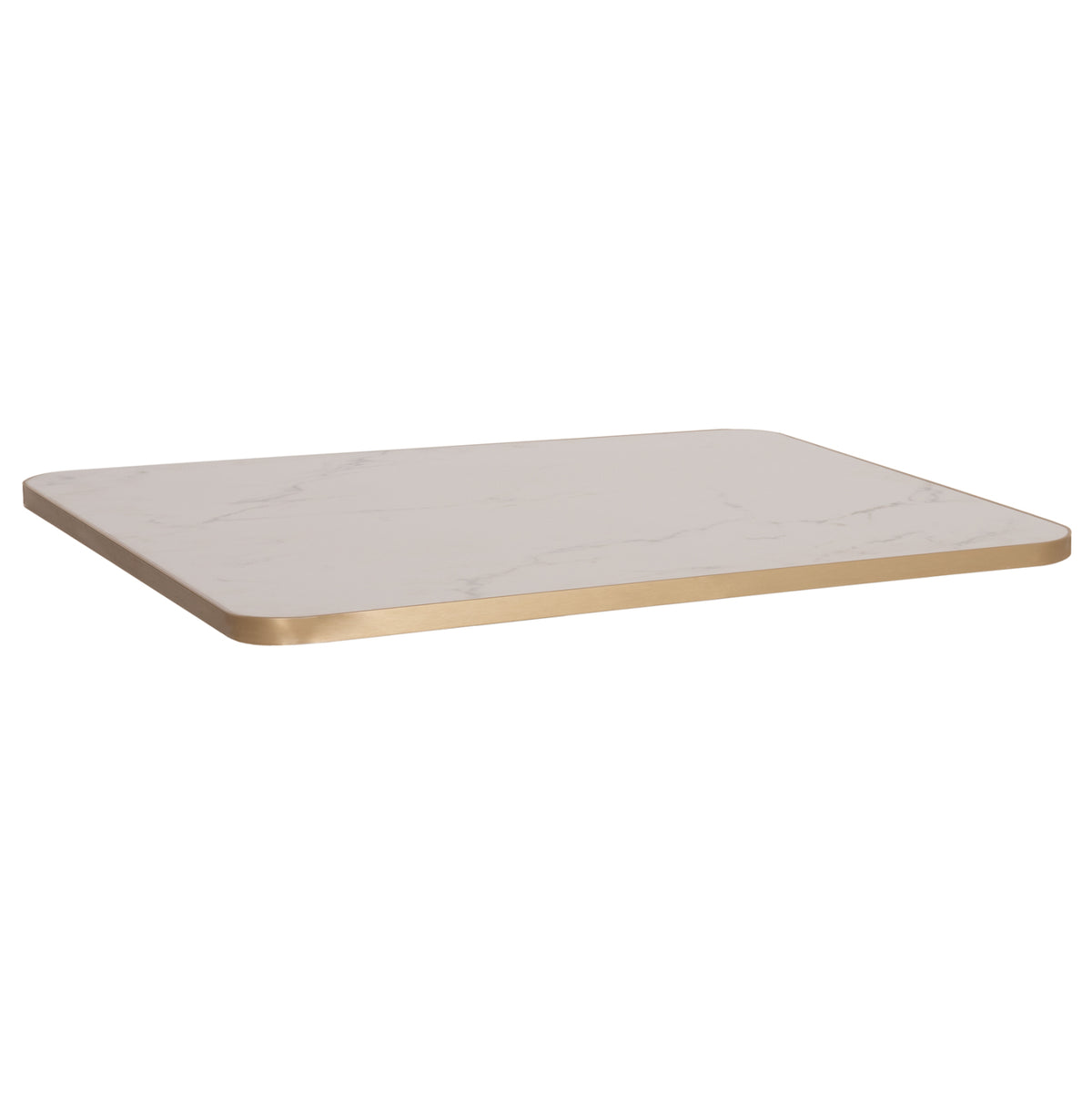 SINTERED STONE TABLE TOP RECTANGULAR GOLD ALU FRAME 120x80cm