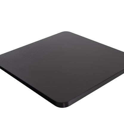 SINTERED STONE TABLE TOP SQUARE BLACK ALU FRAME 70x70cm