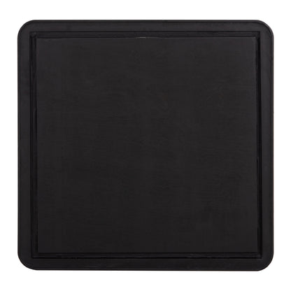 SINTERED STONE TABLE TOP SQUARE BLACK ALU FRAME 70x70cm