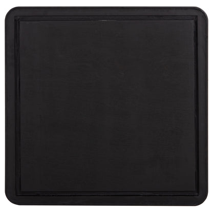 SINTERED STONE TABLE TOP SQUARE BLACK ALU FRAME 70x70cm