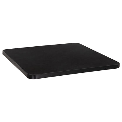 SINTERED STONE TABLE TOP SQUARE BLACK ALU FRAME 70x70cm