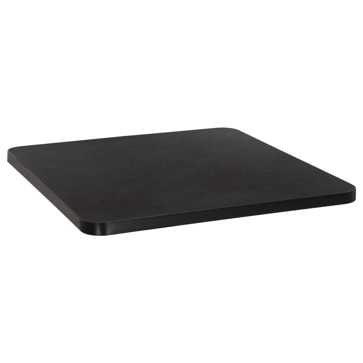 SINTERED STONE TABLE TOP SQUARE BLACK ALU FRAME 80x80cm