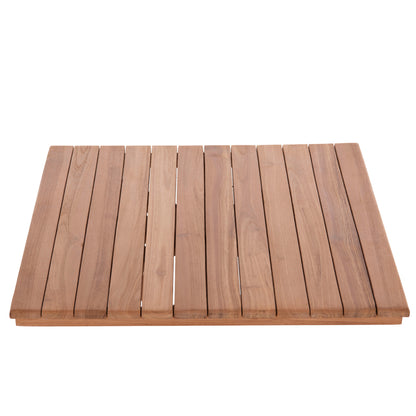 SQUARE TEAK WOOD TABLE TOP NATURAL 60x60x4
