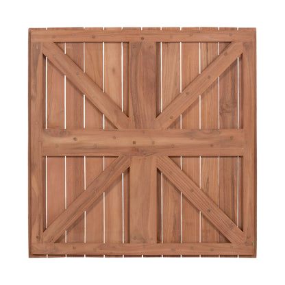 SQUARE TEAK WOOD TABLE TOP NATURAL 60x60x4